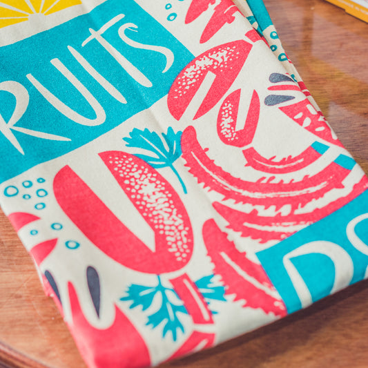 Fruits de Mers Tea Towel by Seasalt Cornwall for Ulster Weavers