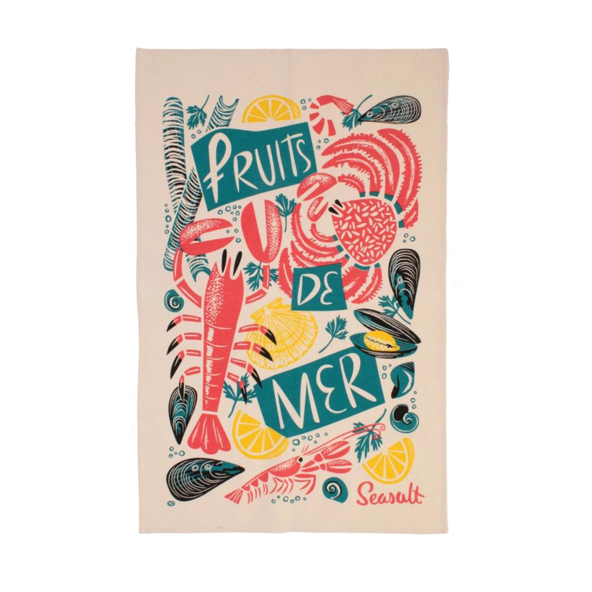 Fruits de Mers Tea Towel by Seasalt Cornwall for Ulster Weavers
