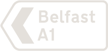 Belfast road sign icon