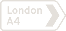 London road sign icon