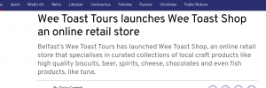 The Newsletter features Wee Toast Shop